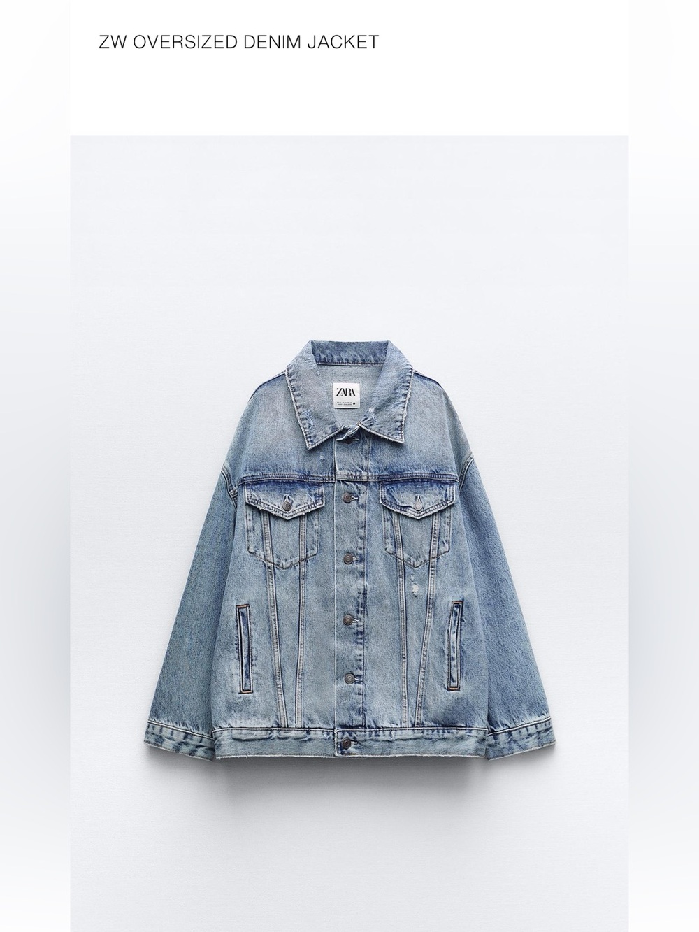 NWOT Zara Denim Jacket